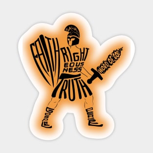 ARMOR OF GOD ORANGE Sticker